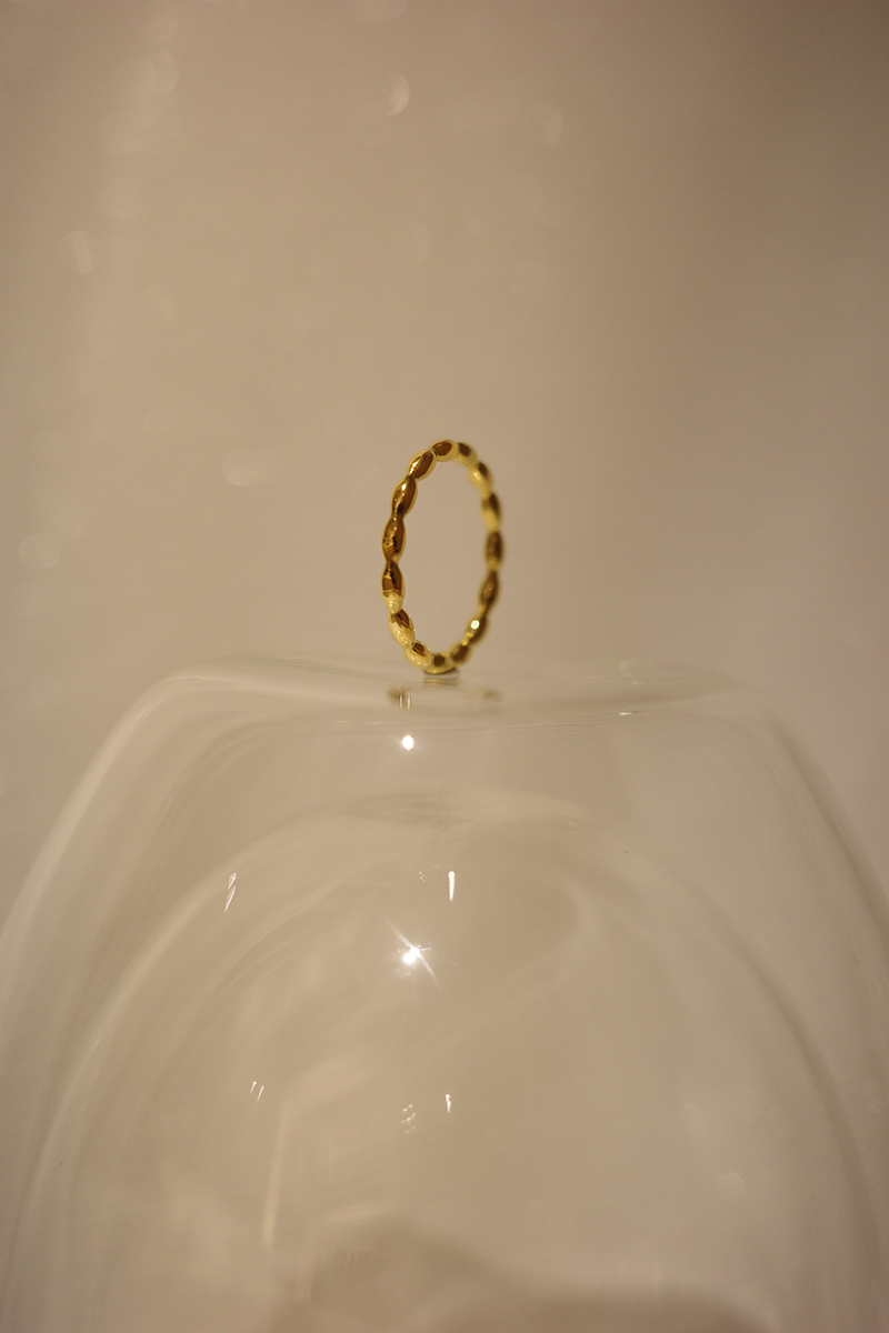 Donut 戒指│鈦鋼│18K 鍍金系列8*