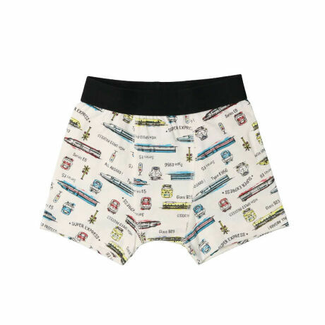 Hungry Heart 新幹線印花平腳內褲 - 白色