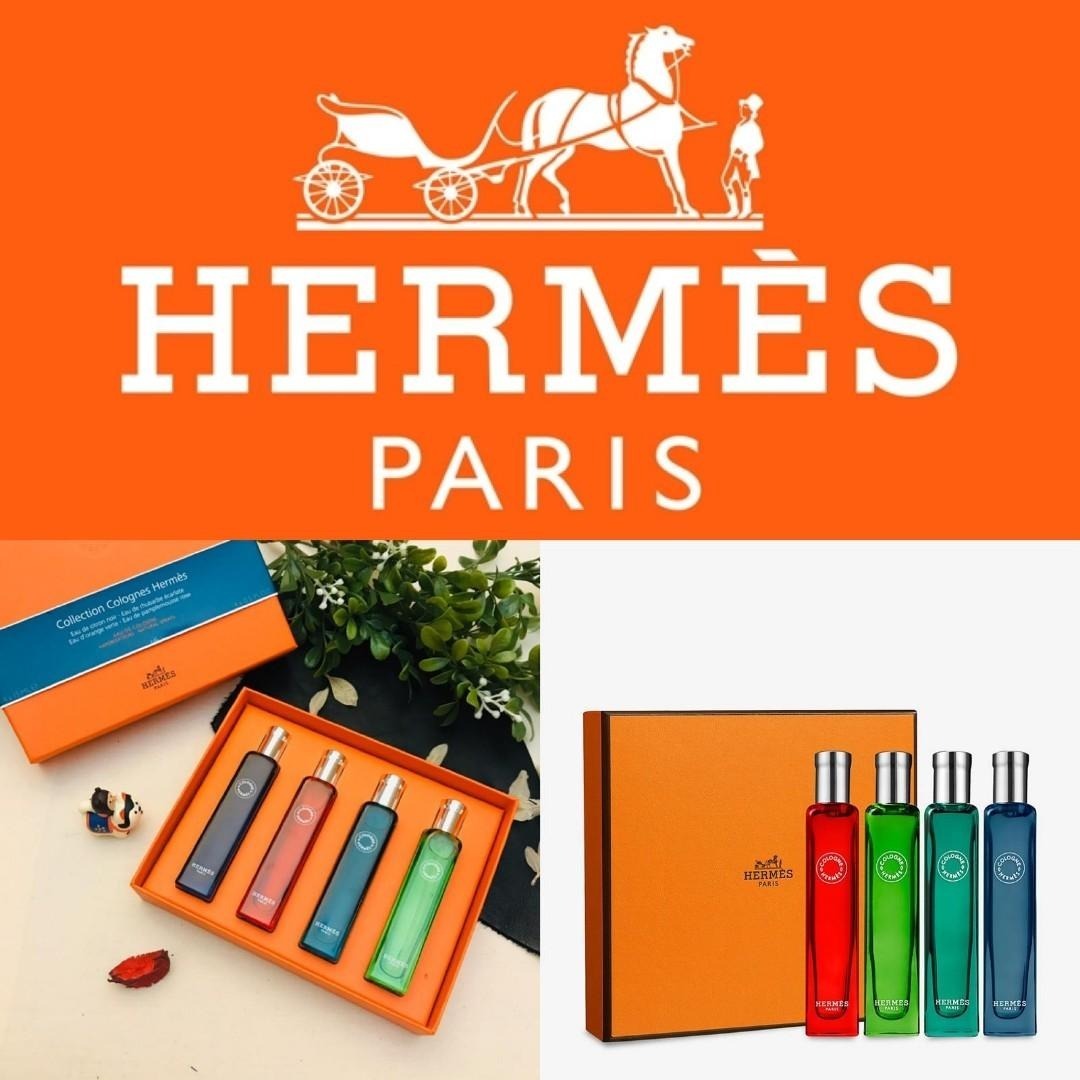 Hermes愛馬仕古龍水香水四件套禮盒套裝