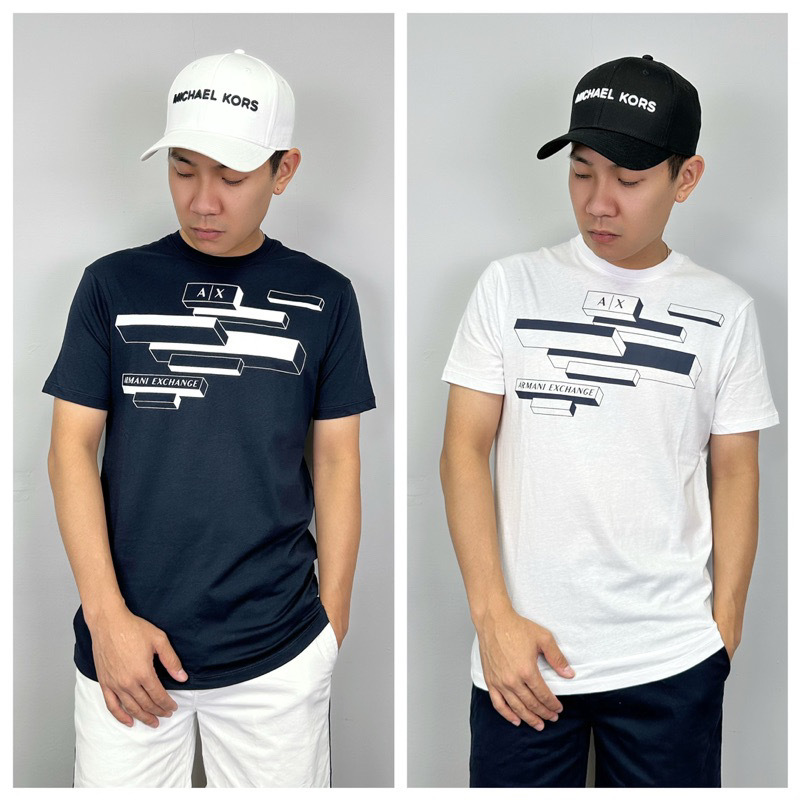 Armani Exchange AX 方塊積木 短袖上衣 短袖 短T