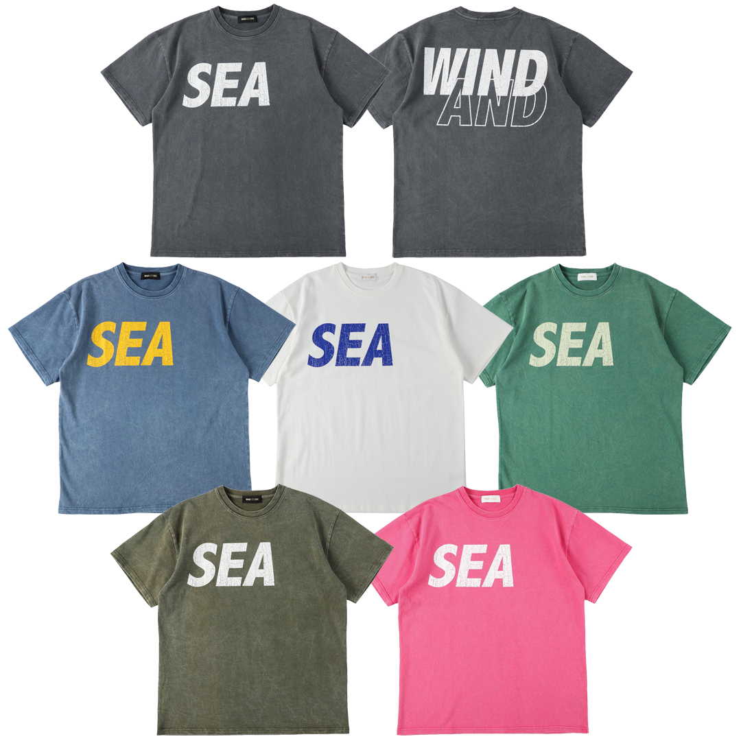 WIND AND SEA ウィンダンシー CRACK-P-DYE S/S Tee クラック Tシャツ 23SS P-GREEN-IVORY【004】