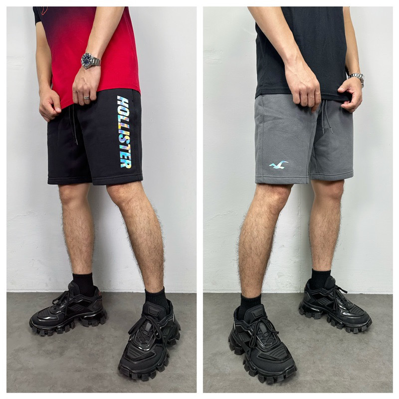 Hollister 海鷗 鐳射Logo 棉褲 短褲