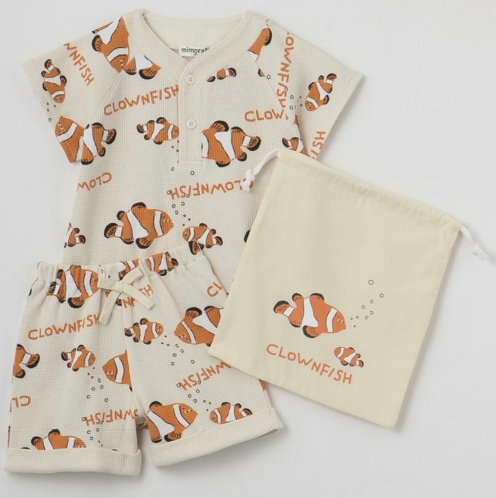 (現貨)🇯🇵日本直送 Mimorand 衫+褲+索繩收納袋仔set