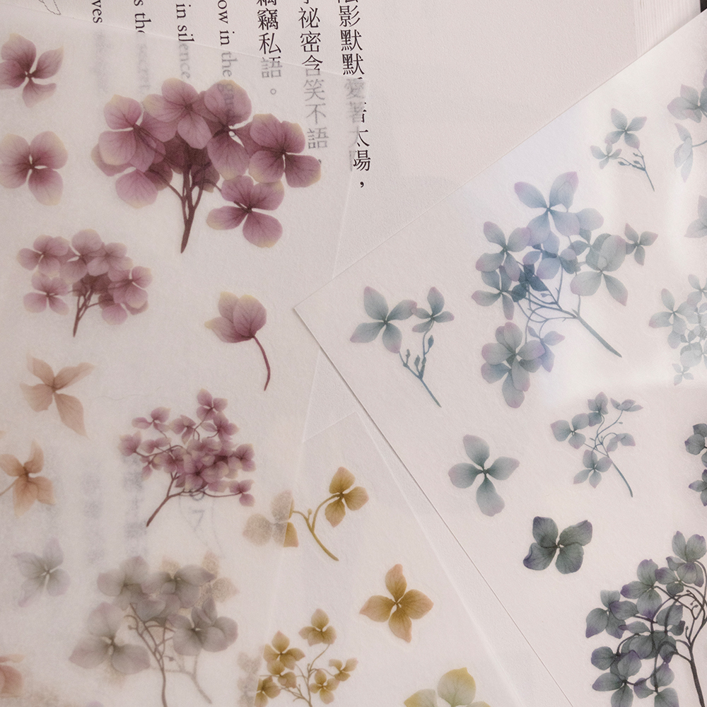 樂意Loi．永生繡球花 轉印貼紙