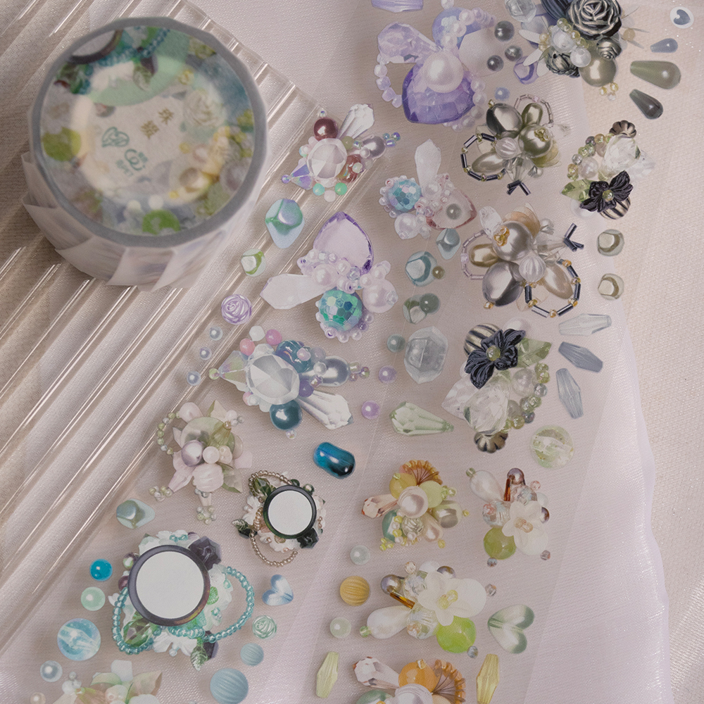 樂意Loi．珠綴 5cm亮面PET膠帶 <整捲/分裝>