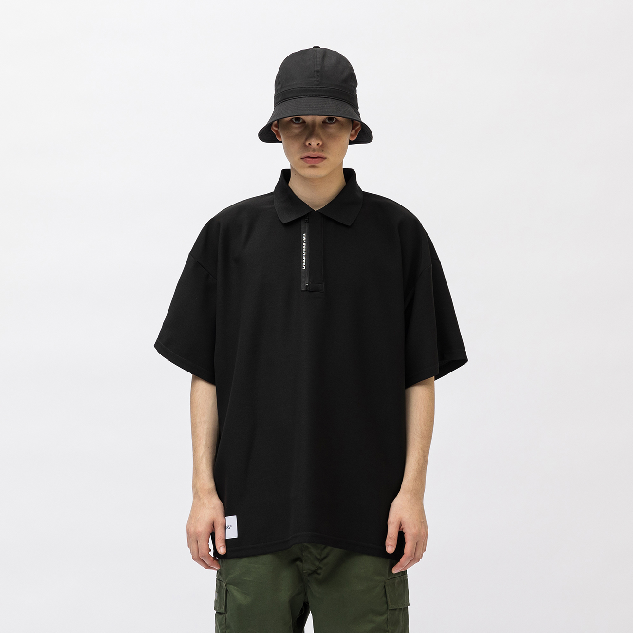 Tシャツ/カットソー(半袖/袖なし) 年末のプロモーション ポロシャツ WTAPS PARALLEL 23SS ポロシャツ ...ブラックサイズ