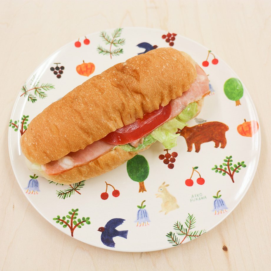 布川愛子 森林地圖 杯子＋餐盤組合｜日本表現社