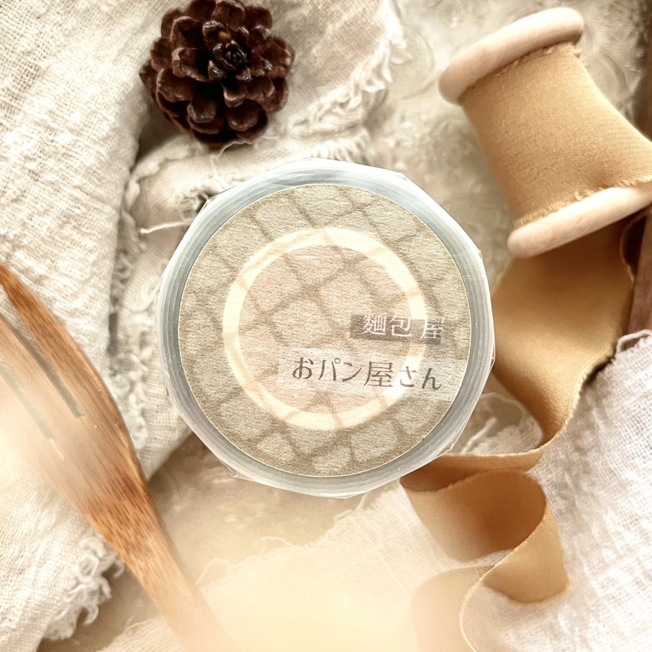 微瘋畫室．おパン屋さん · 麵包屋 5cm霧面PET膠帶 <整捲/分裝>