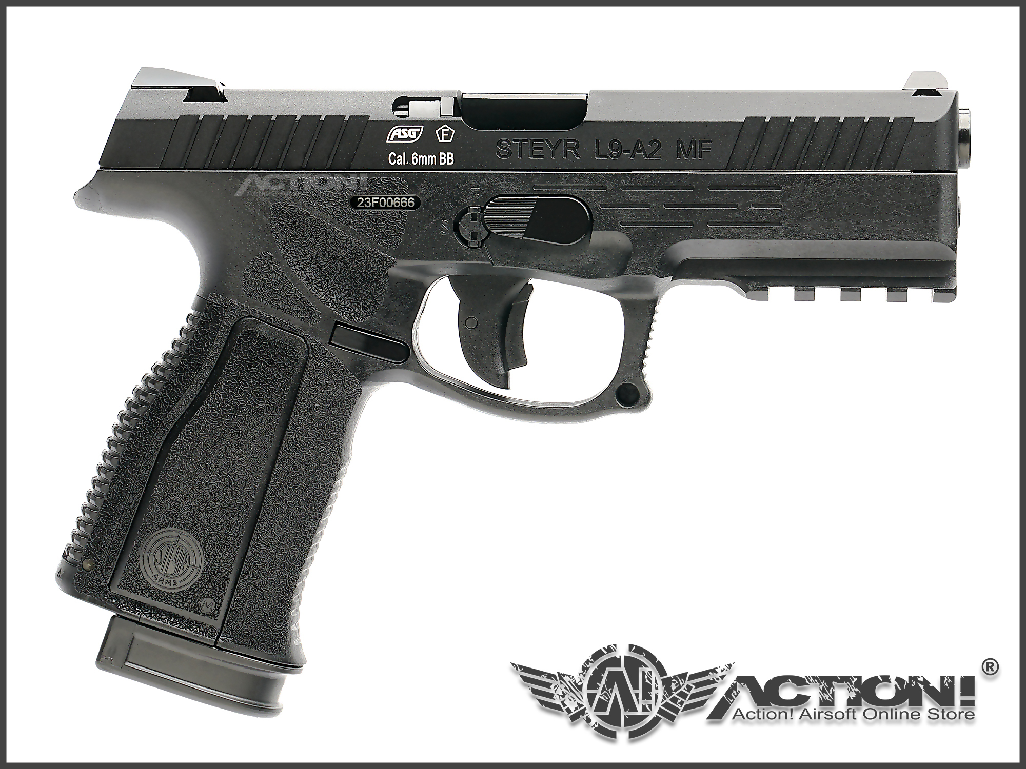 ASG - Steyr L9-A2 AIRSOFT GBB Pistol (GAS Ver. /CO2 Mag