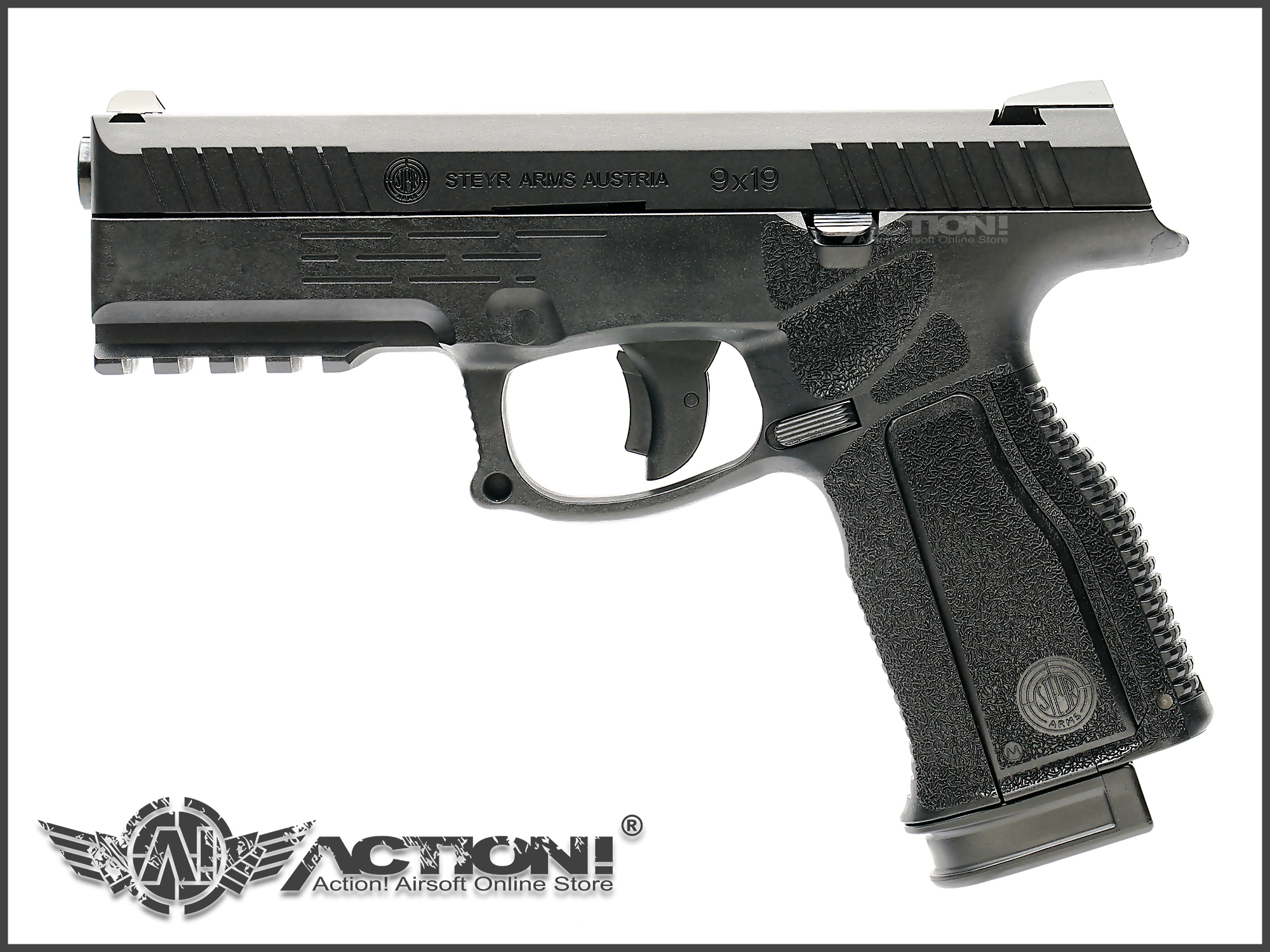 ASG - Steyr L9-A2 AIRSOFT GBB Pistol (GAS Ver. /CO2 Mag