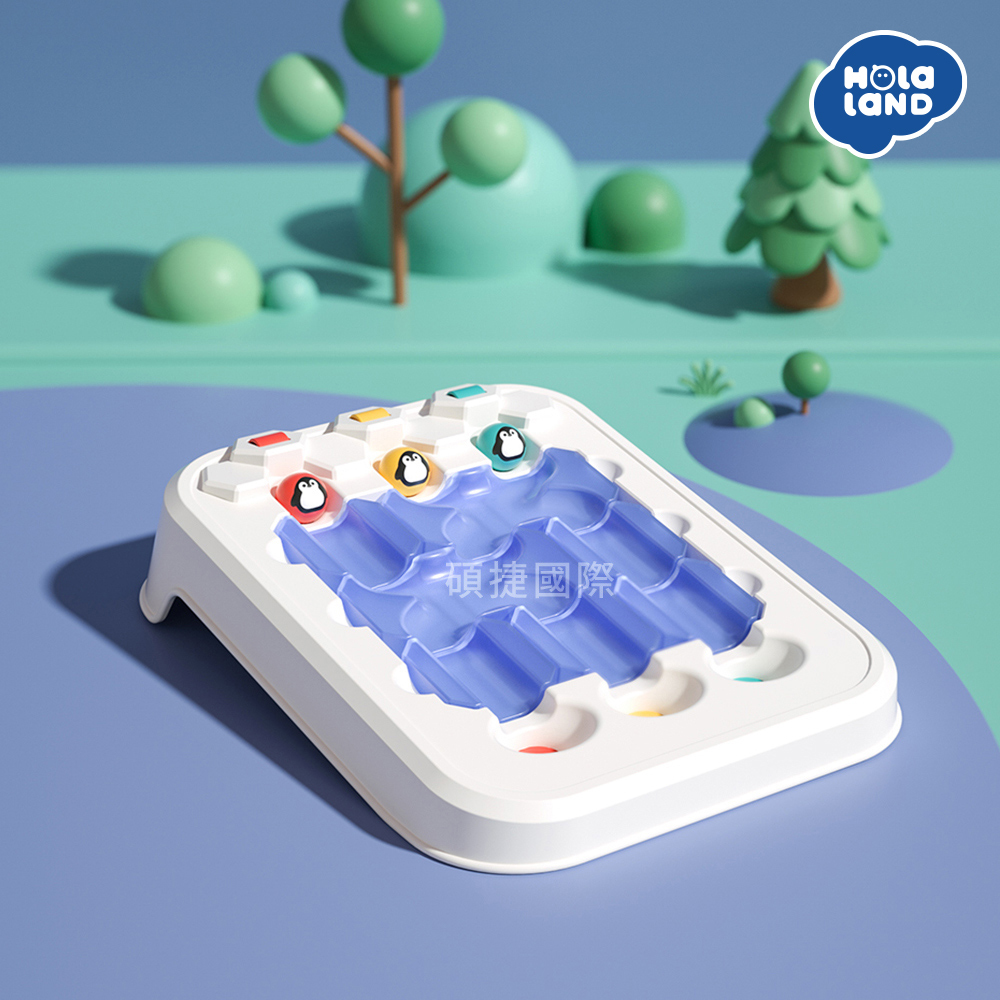 HolaLand歡樂島 企鵝滑冰_親子桌遊