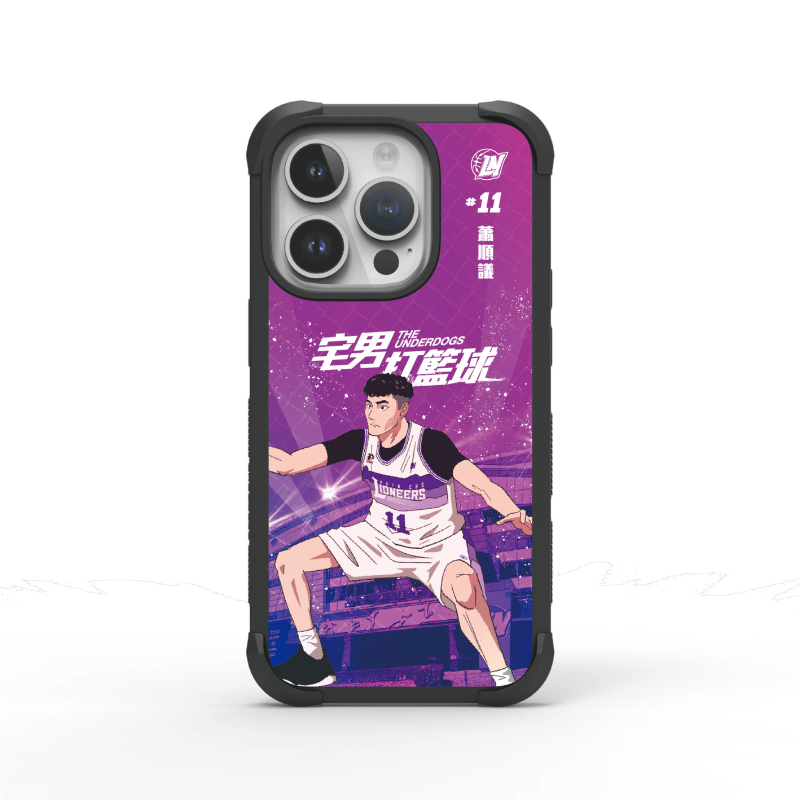 iPhone 14 坦克軍規防摔手機殼 / 蕭順議-宅男打籃球 (新竹攻城獅)