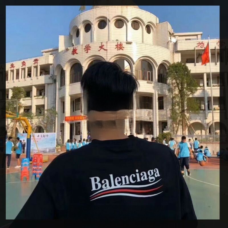 只有正品背後印花款❗️超甜價格Balenciaga巴黎世家 重磅材質經典可樂 巴黎世家短袖 T