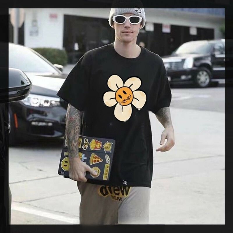 Drew House 小賈 正面 笑臉花花 太陽 短袖 短T 短袖T恤