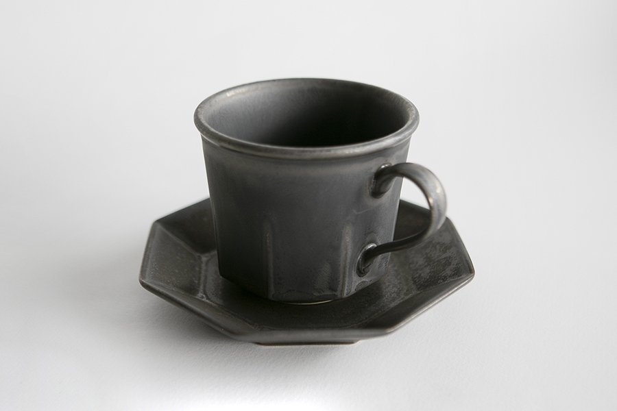 CHIPS-Octagonal 杯&茶托/銅色