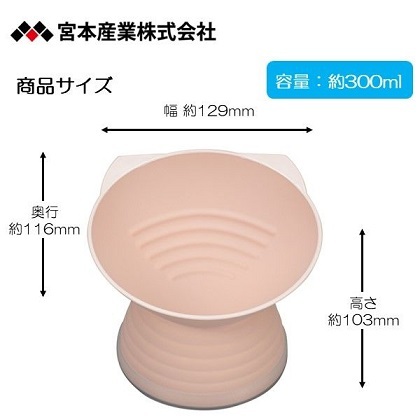 日本MiyaWan 高腳斜口碗 全粉啞色 300ml