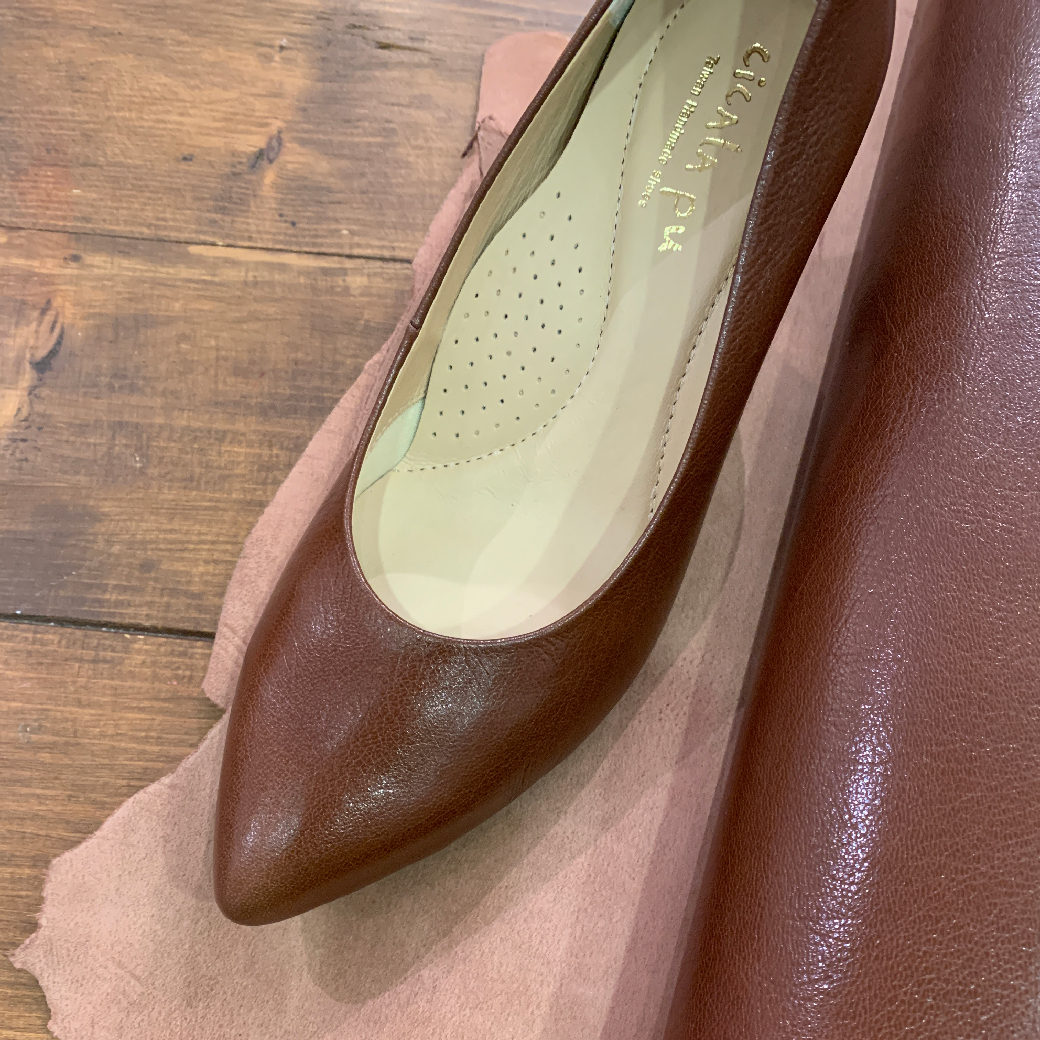 M3159 高級棕小羊皮 手工高跟鞋