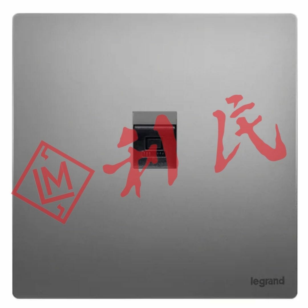 Legrand 羅格朗 MALLIA SENSES 單位電腦插座 (陶瓷白/香檳金/深沙銀/子夜黑/深古銅)