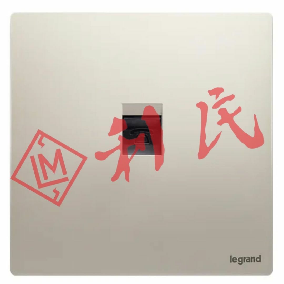 Legrand 羅格朗 MALLIA SENSES 單位電話插座 (陶瓷白/香檳金/深沙銀/子夜黑/深古銅)