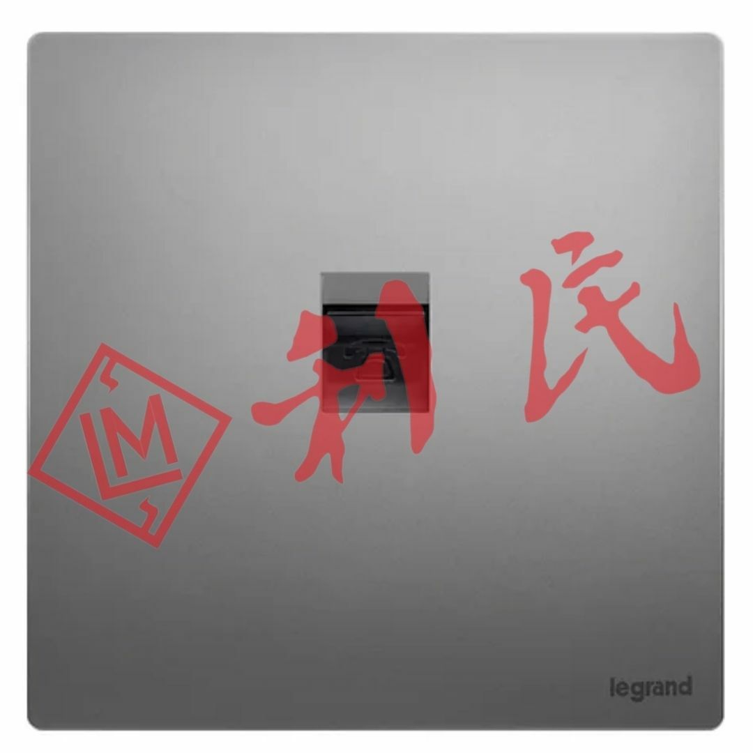 Legrand 羅格朗 MALLIA SENSES 單位電話插座 (陶瓷白/香檳金/深沙銀/子夜黑/深古銅)