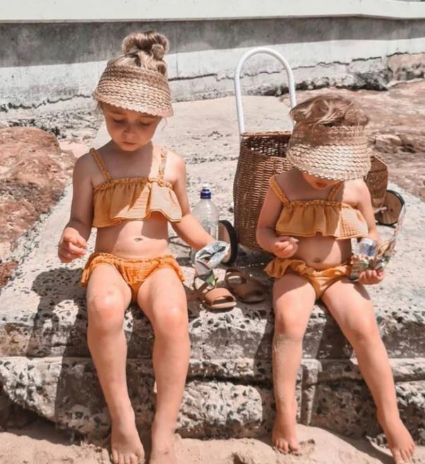 FINI.THELABEL 棕櫚葉遮陽帽fini. palm visor brown