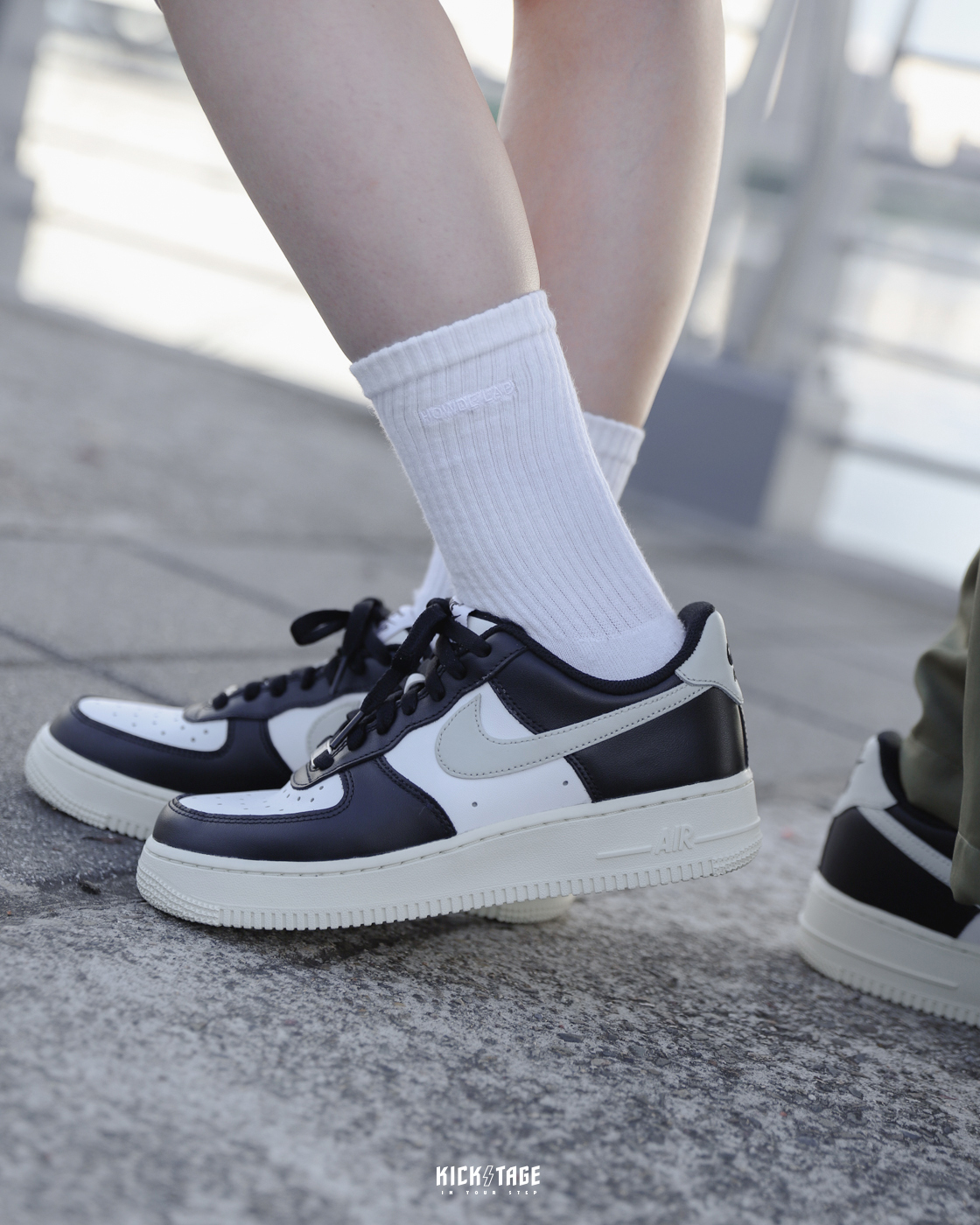 [特價售出無退換] 男女鞋 NIKE AIR FORCE 1 AF1 "Black grey" 奶茶 熊貓 黑白灰勾 鐵牌 奶油底 休閒鞋【FQ6848-101】panda
