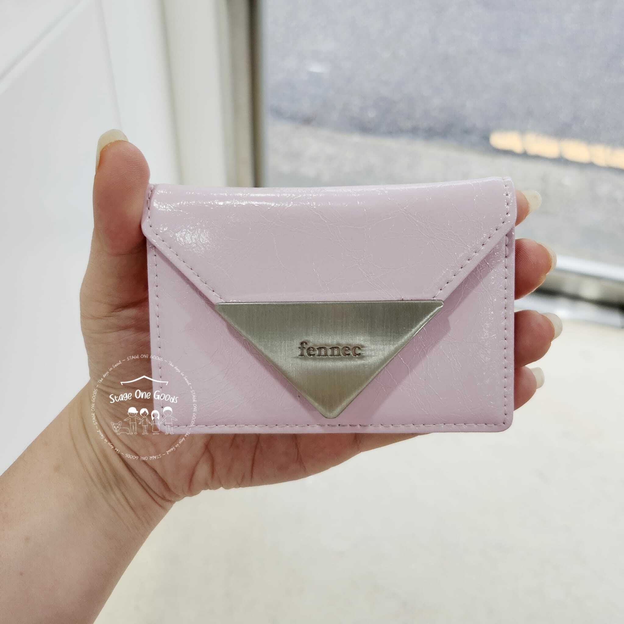折りたたみ財布 Fennec CRINKLE TRIANGLE ACCORDION POCKET D MAUVE CRINKLE TRIANGLE ACCORDION POCKET - MAUVE - Fennec