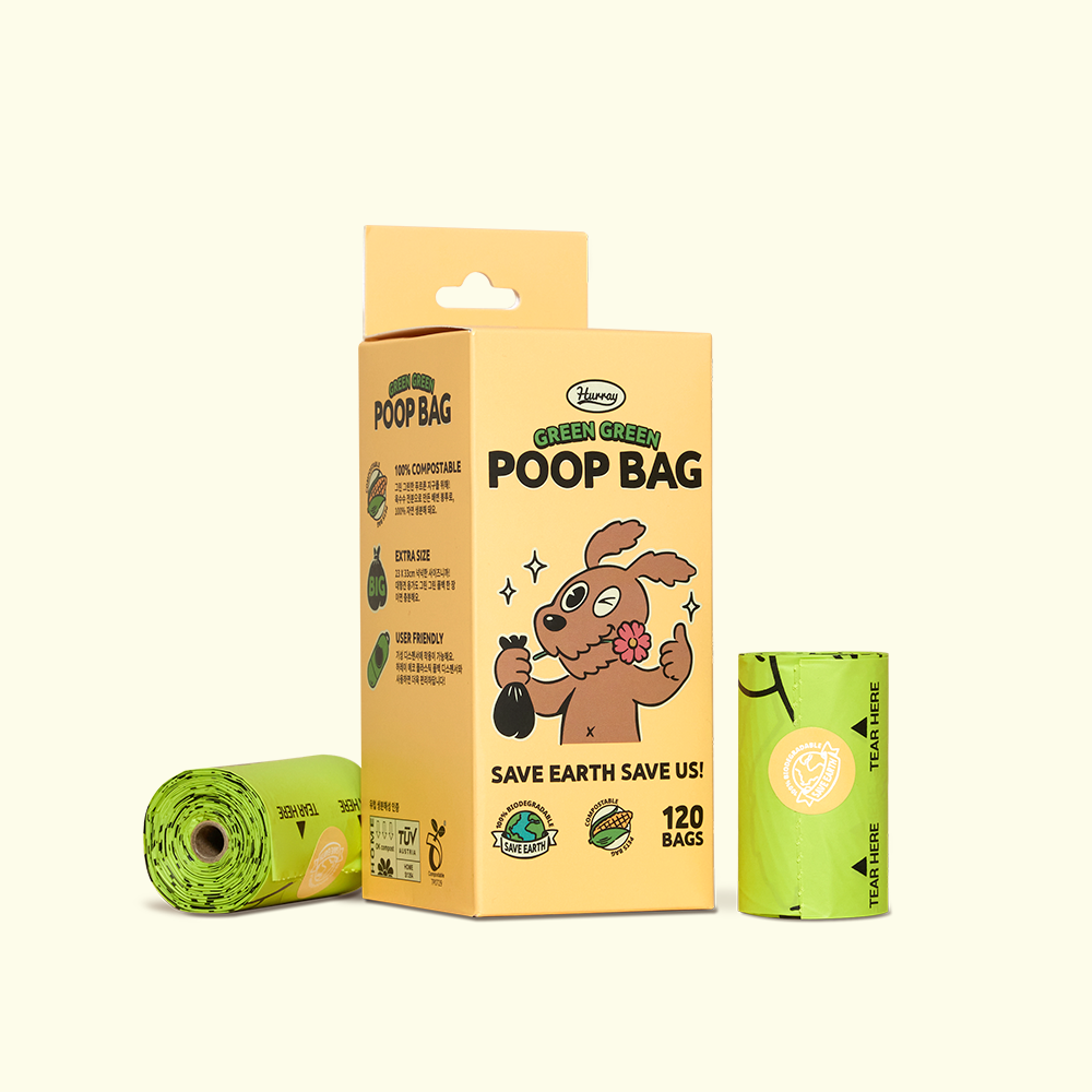 韓國Hurray｜綠色環保撿便袋