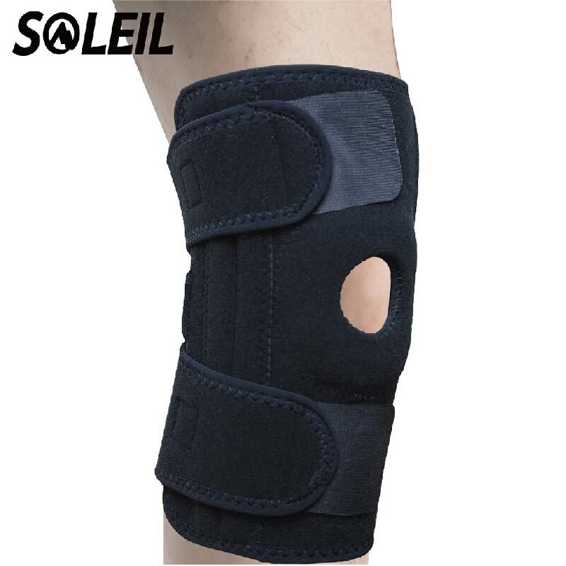 SOLEIL 四彈簧三段可調整雙側條長護膝(護具)運動/爬山/固定支撐/保護膝蓋 83U11205-F