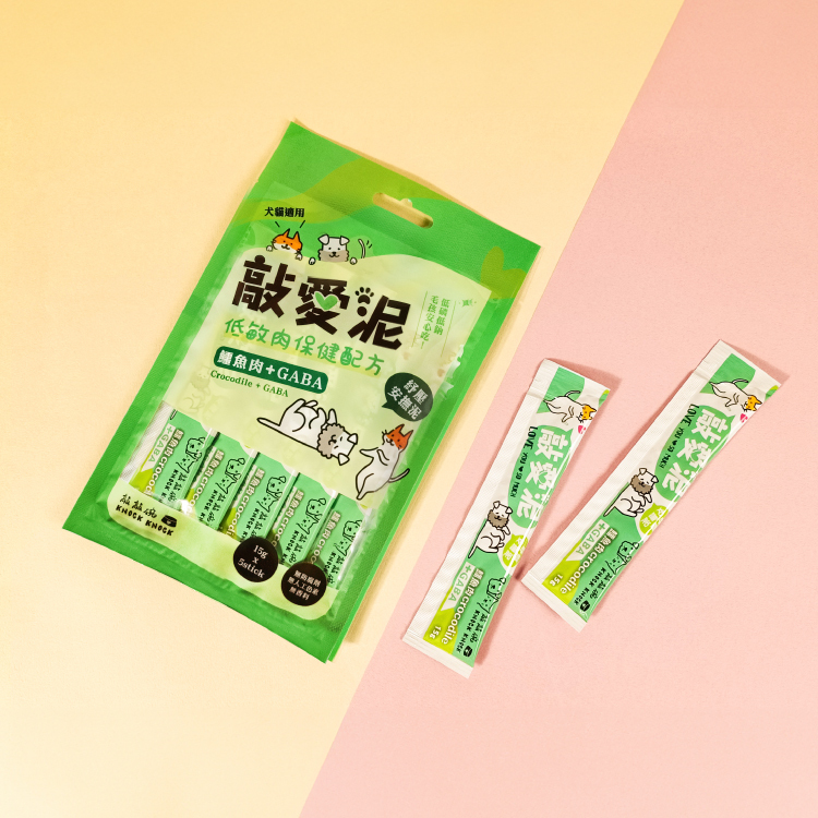 【敲愛泥-舒緩安撫泥】鱷魚肉＋GABA（5條入/包）
