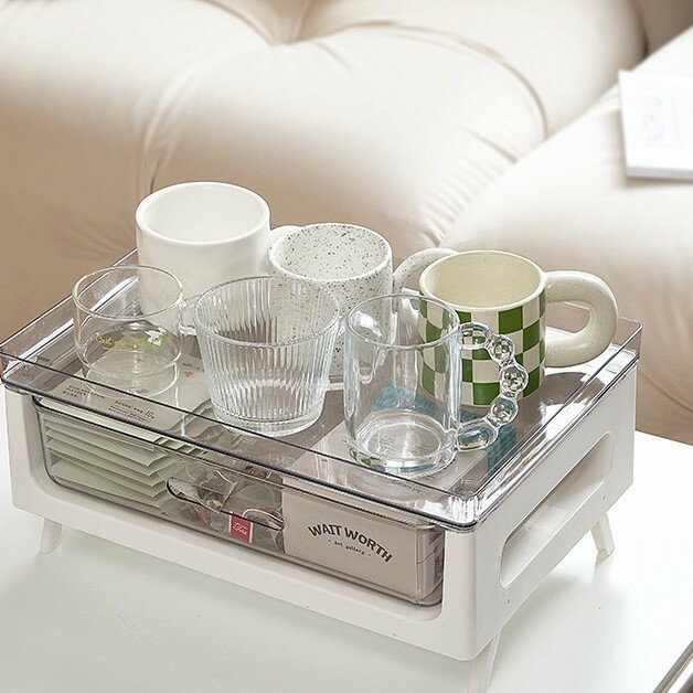 《2772》簡約歐式抽屜式桌面收納