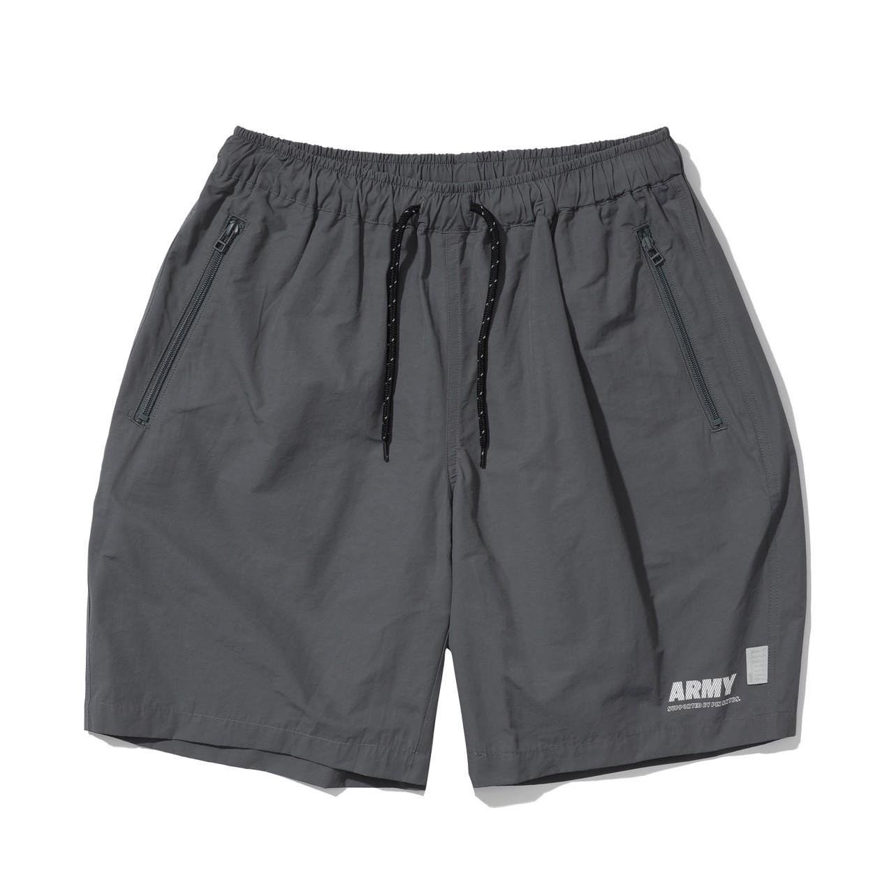 PIN SKTBS ARMY 印花尼龍短褲