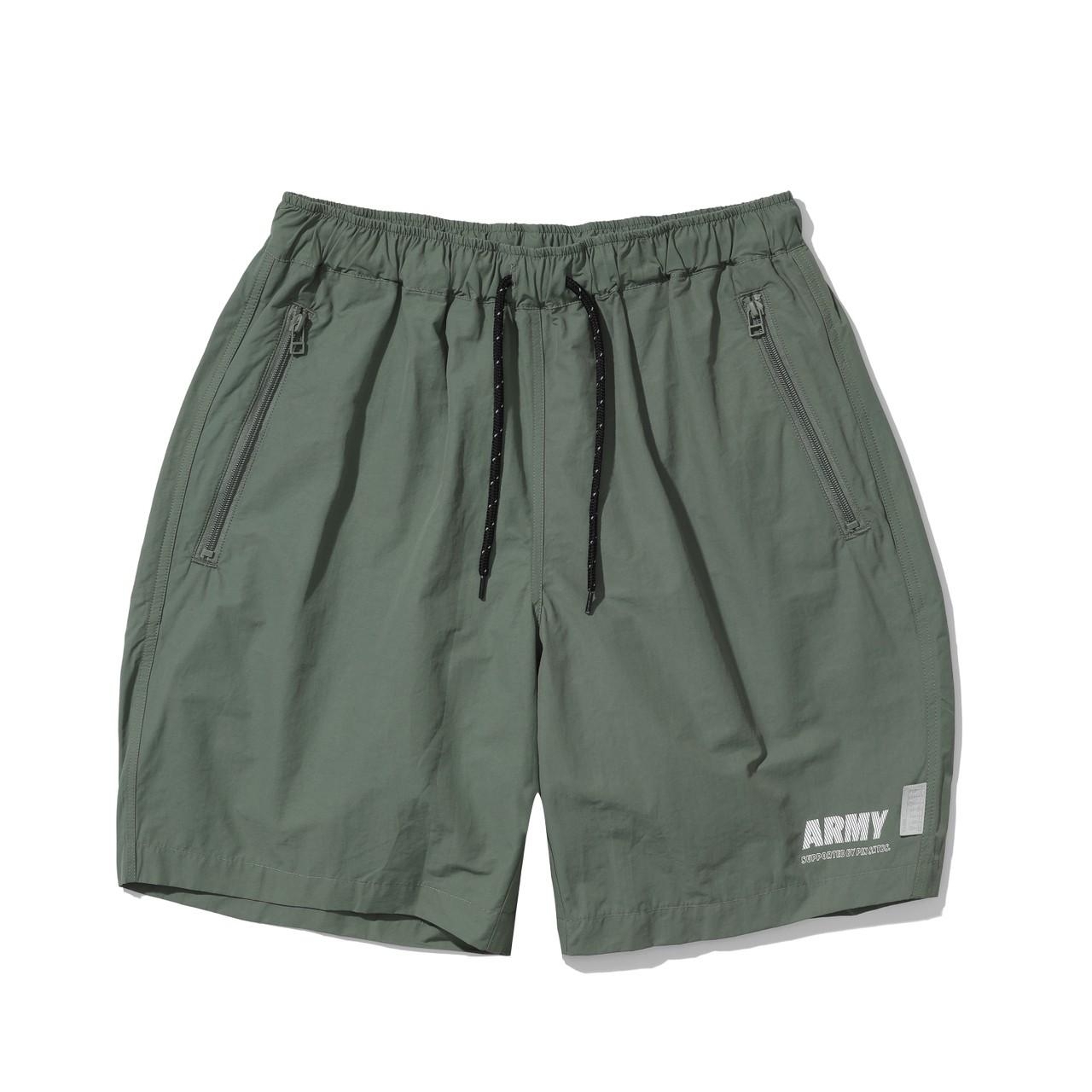 PIN SKTBS ARMY 印花尼龍短褲