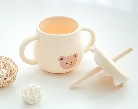 Dot to Dot Honey Jar-熊仔矽膠零食吸管兩用杯