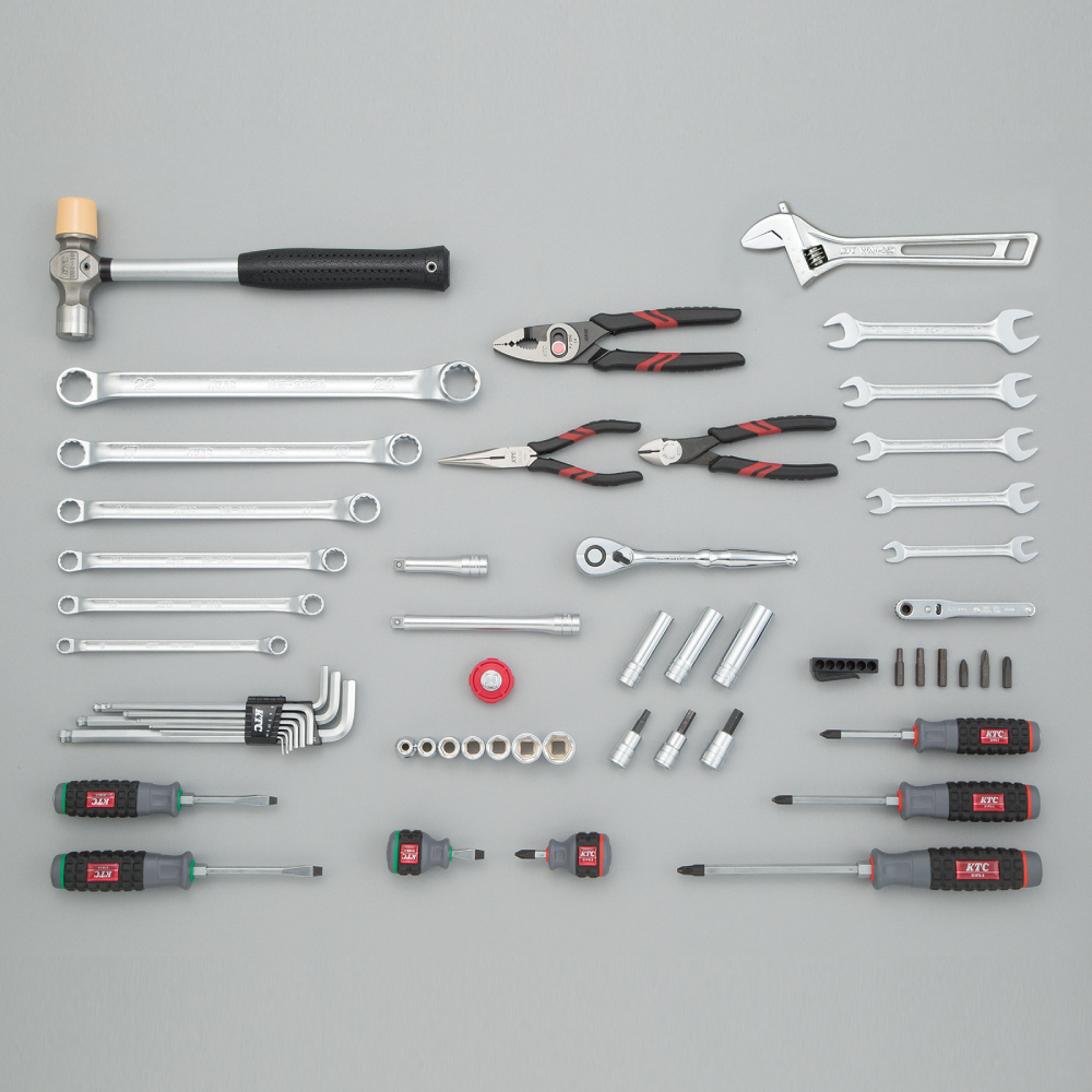 KTC 56件3分工具雙開式手提工具箱套組