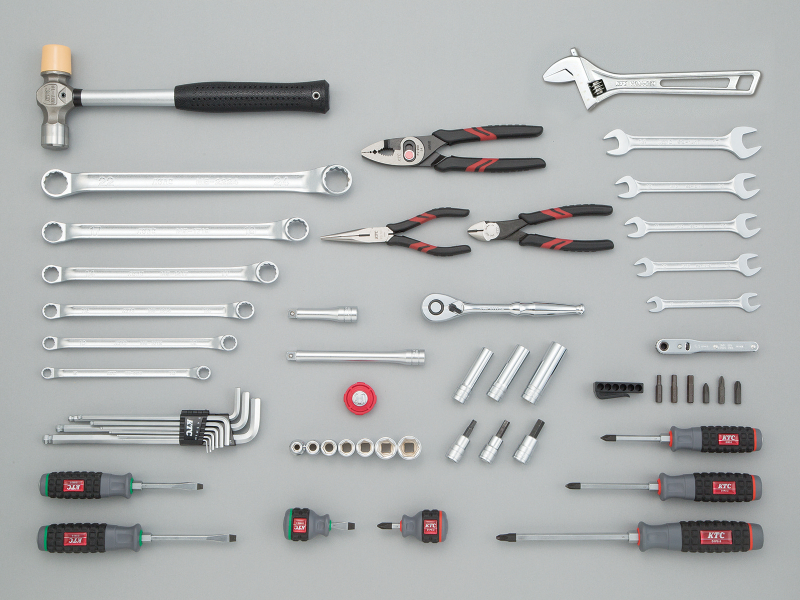 KTC雙開式工具箱56件套組