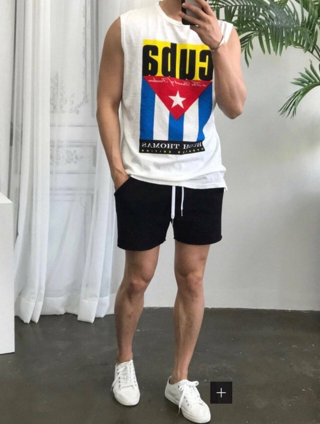 Cuba星星開岔背心