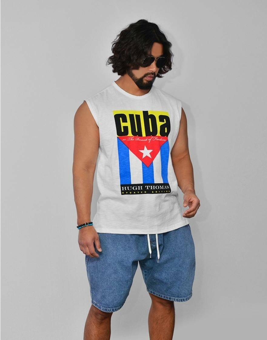 Cuba星星開岔背心