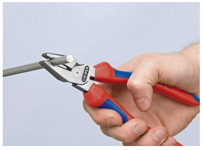 "KNIPEX" 180mm(7")德國高效厚膠柄平咀鉗