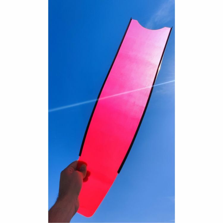 LEADERFINS - 玻璃纖維長蛙板：【冰晶系列】霓彩紅