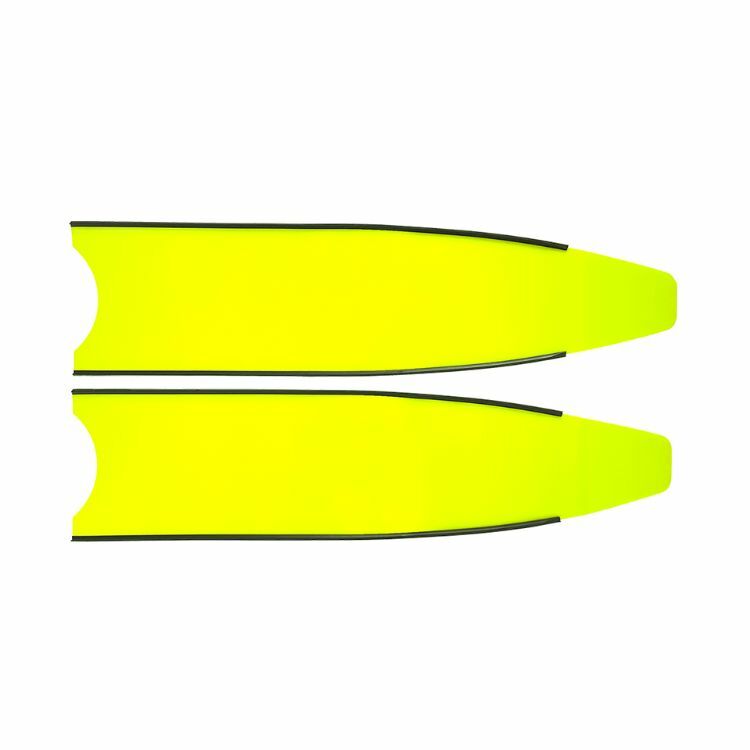 LEADERFINS - 玻璃纖維長蛙板：【冰晶系列】霓彩黃