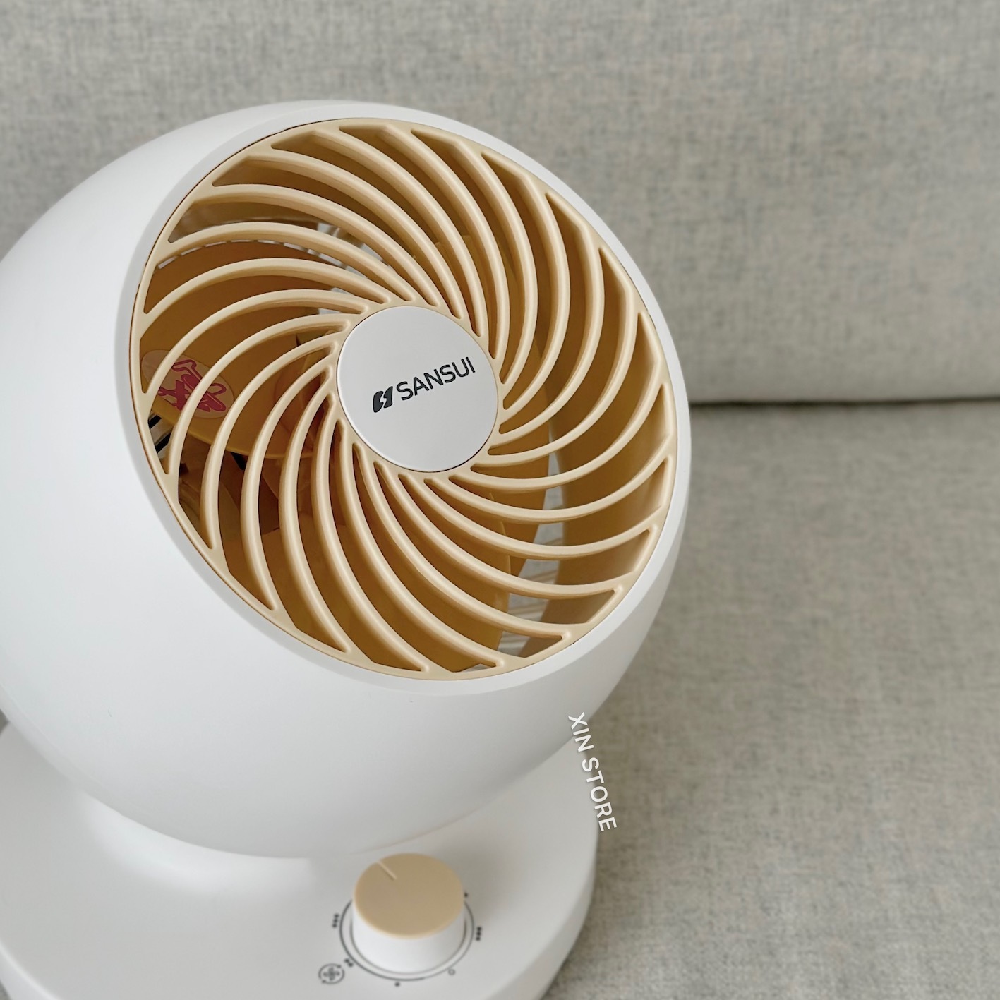 <限時開團!!>SANSUI 山水 空氣 循環扇 電扇 7吋 奶黃白 石墨灰