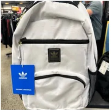 [S] ADIDAS NATIONAL BACKPACK,WHITE/GOLD METALLIC, GA5101 (SAD47)