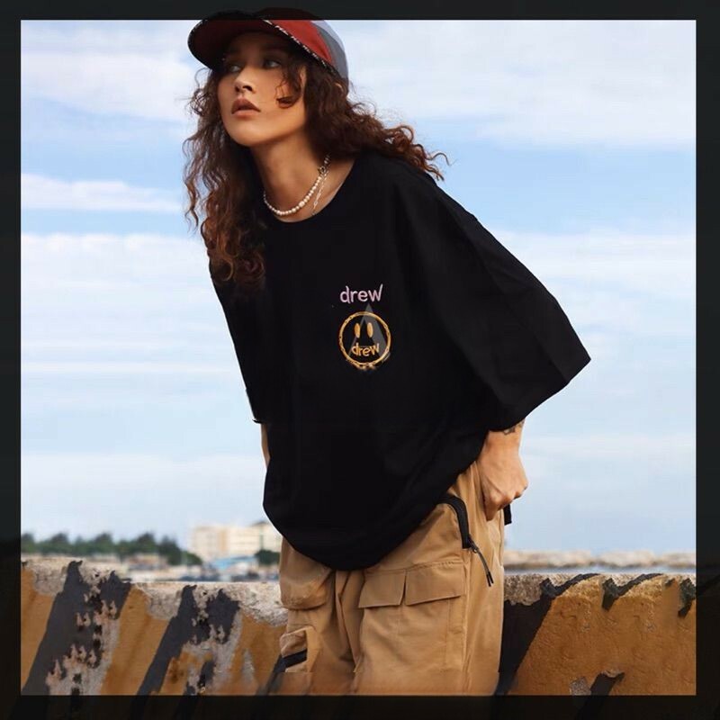 Drew House新款左胸經典笑臉LOGO刺繡T恤 短袖 DREW HOUSE短袖