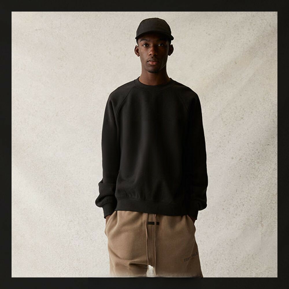 質感好❗️有刷毛磅數高FEAR OF GOD ESSENTIALS大學T重磅背後字母FOG大學T