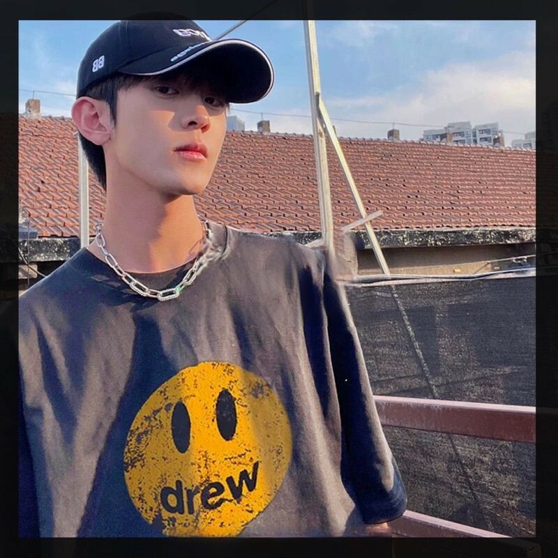 DREW HOUSE做舊裂紋笑臉logo 短袖 T恤 短袖 短T