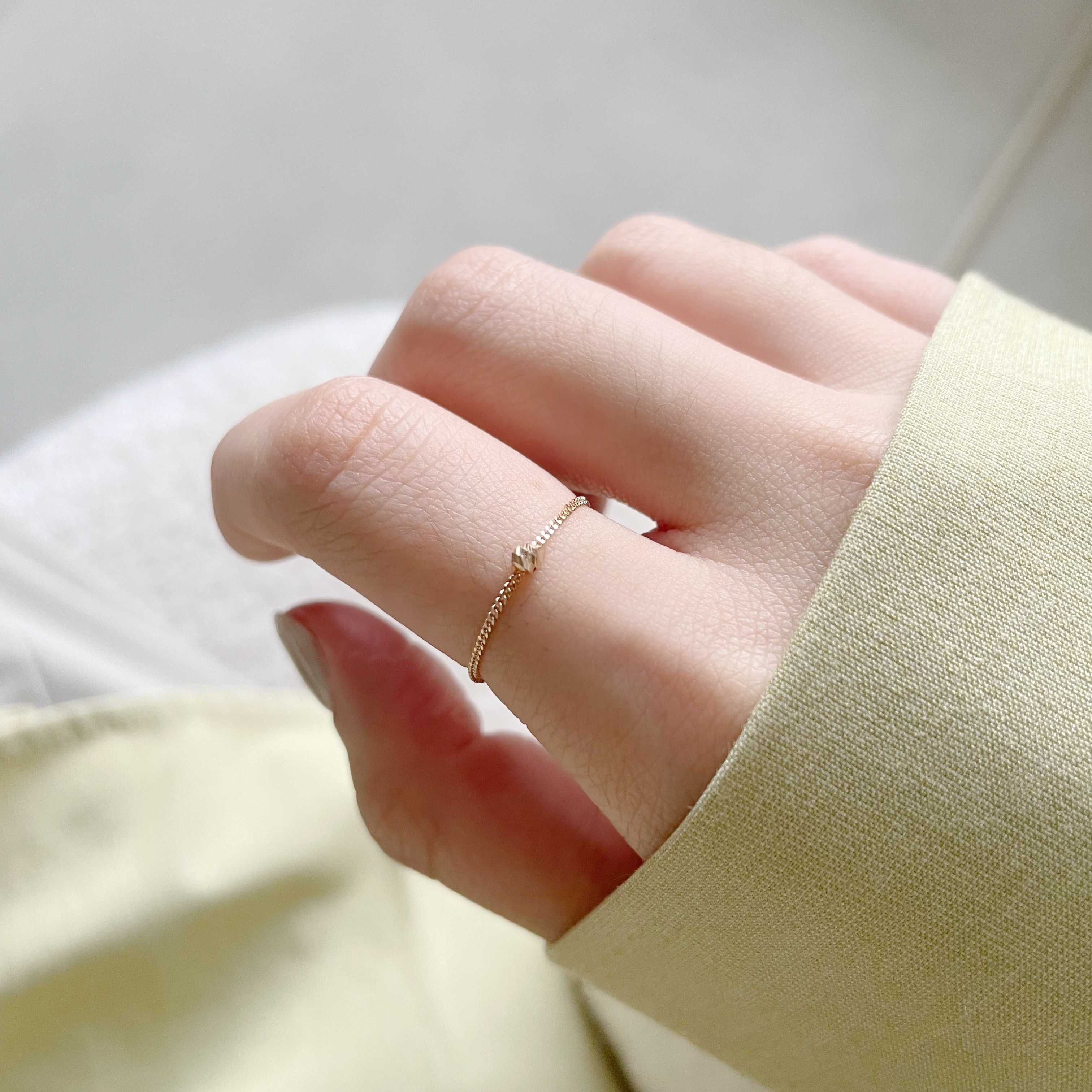 14k小金球honey鍊戒