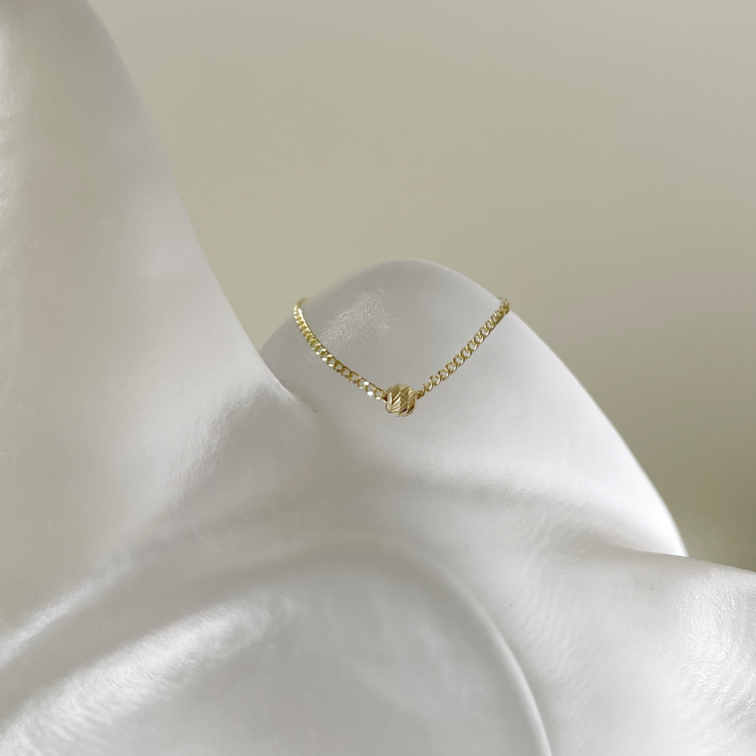 14k小金球honey鍊戒