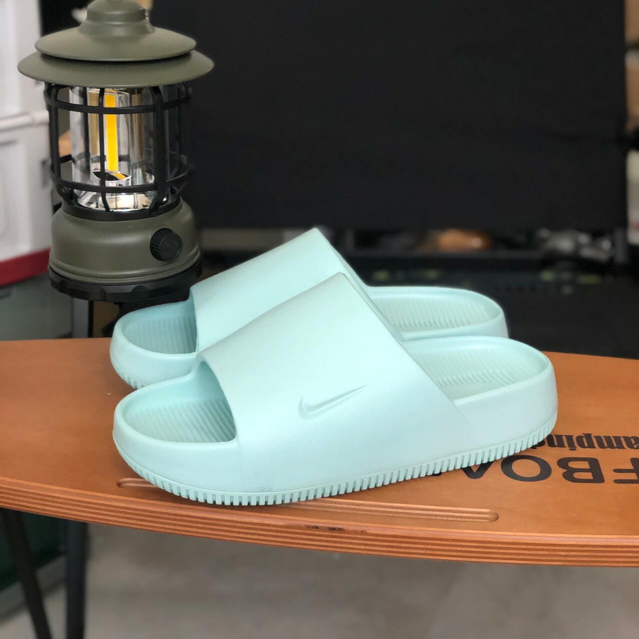 Nike Calm Slide 女款 防水緩震麵包拖鞋 藍色 DX4816-300