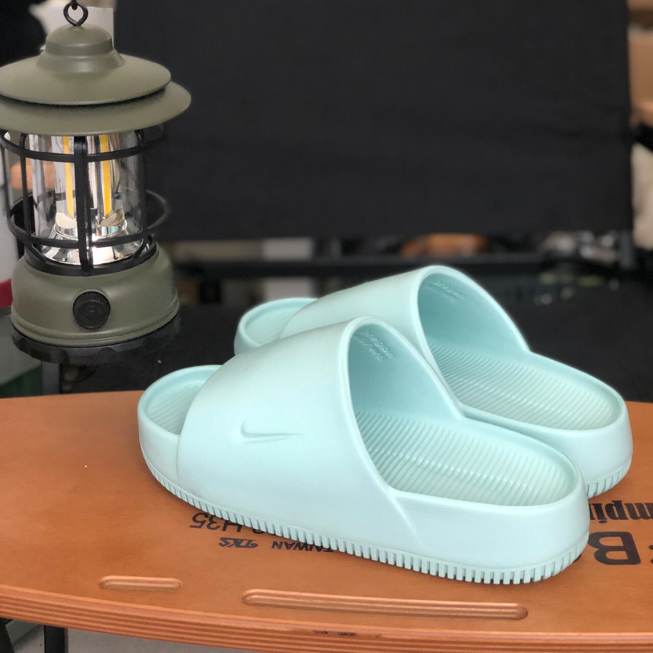 Nike Calm Slide 女款 防水緩震麵包拖鞋 藍色 DX4816-300